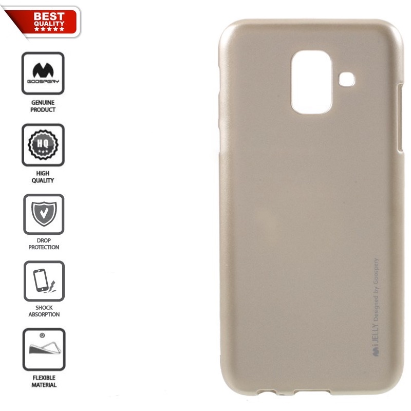Goospery auksinis silikoninis 1.5 mm. storio dėklas (GALAXY A6 2018) Goospery auksinis silikoninis 1.5 mm. storio dėklas (GALAXY A6 2018)
